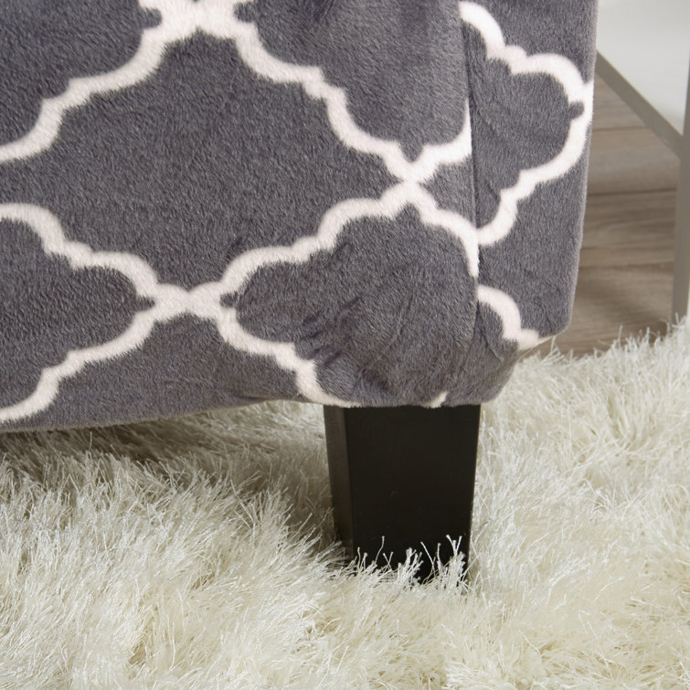 Gray Velvet Stretch Loveseat Slipcover