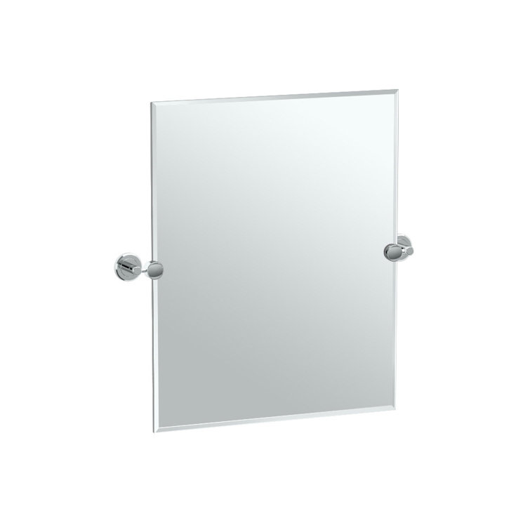 Frameless Beveled Glass Rectangular Bathroom Vanity Mirror