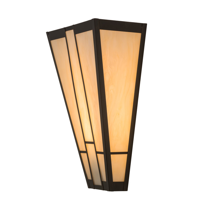 Carmel Onyx Craftsman Brown 6" Dimmable Wall Sconce