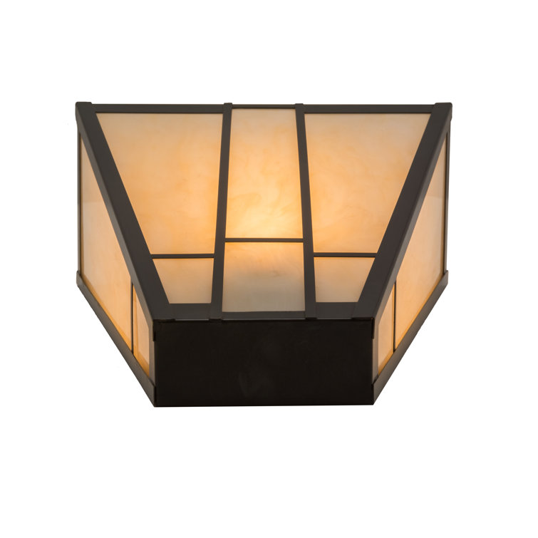 Carmel Onyx Craftsman Brown 6" Dimmable Wall Sconce
