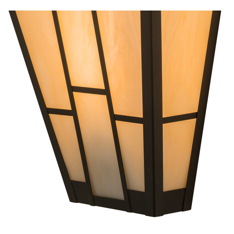Carmel Onyx Craftsman Brown 6" Dimmable Wall Sconce