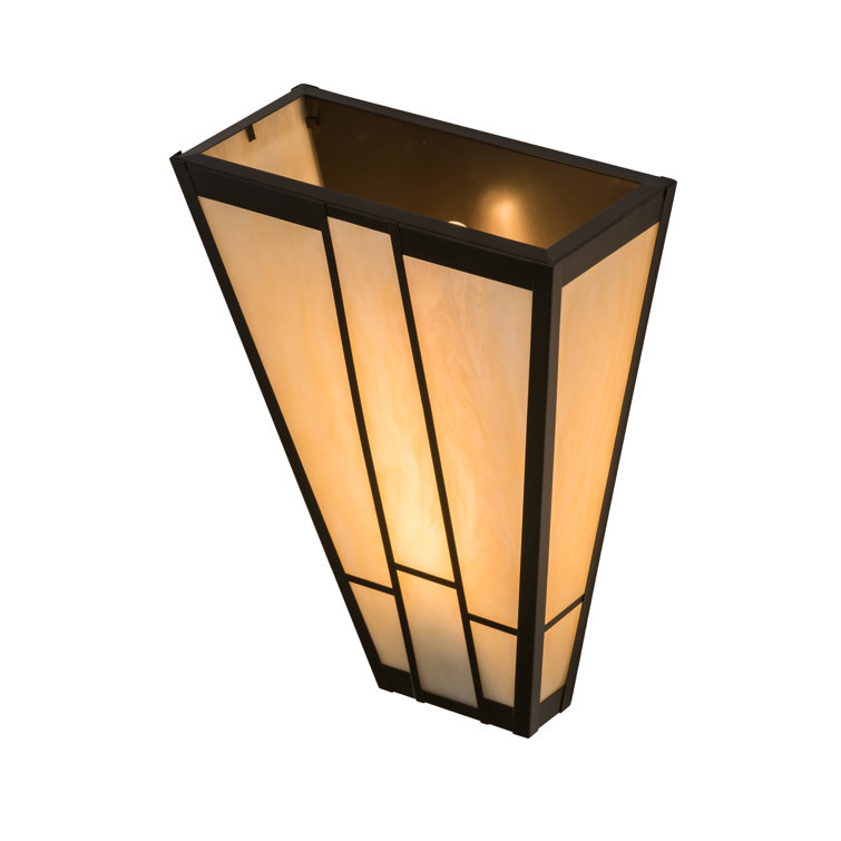Carmel Onyx Craftsman Brown 6" Dimmable Wall Sconce