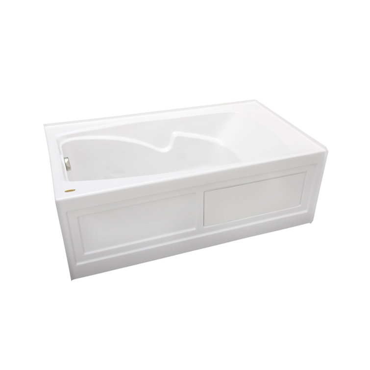 Cetra 60" White Acrylic Skirted Soaking Bathtub