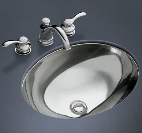 Rhythm Satin Stainless Steel Oval Undermount Sink