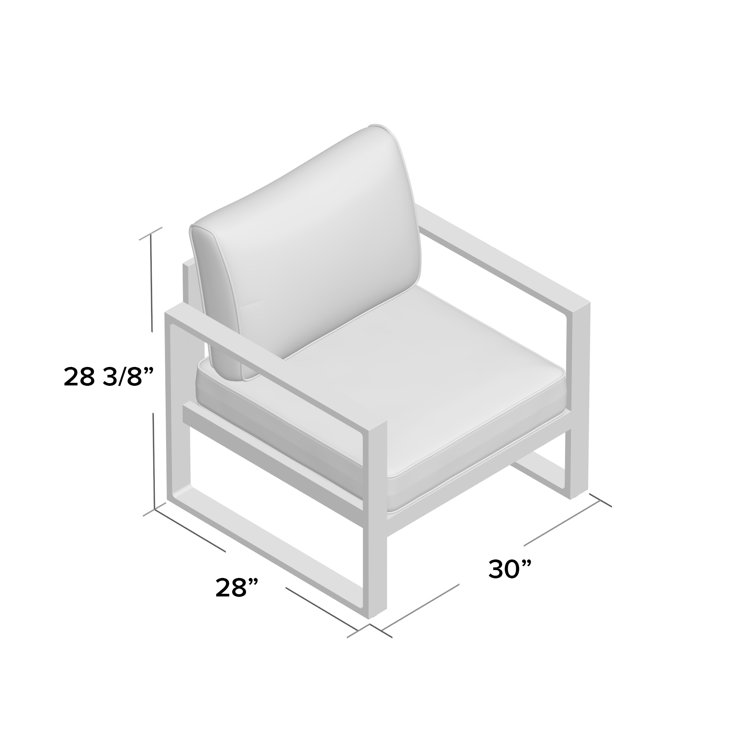 Baltic Gray Aluminum Outdoor Patio Chair Set