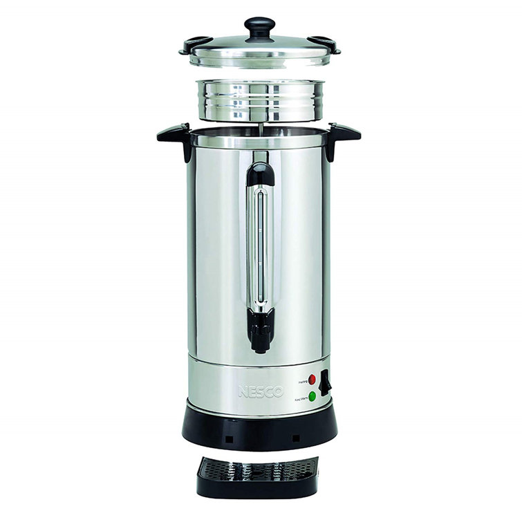 Nesco 50-Cup Stainless Steel Coffee Urn with Locking Lid