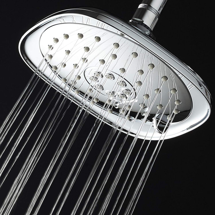 Chrome 7.3-Inch High-Pressure Rain Shower Head