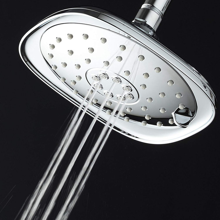 Chrome 7.3-Inch High-Pressure Rain Shower Head