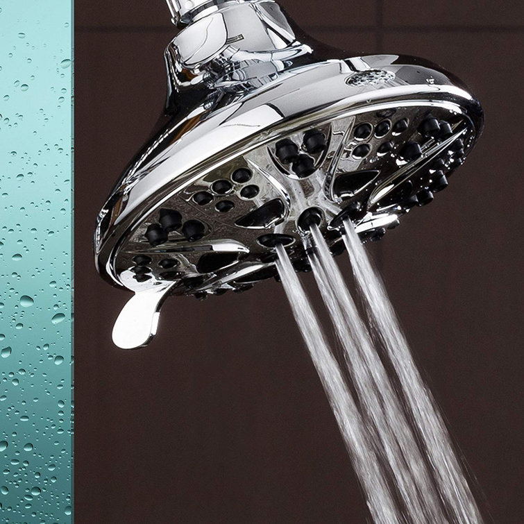 Chrome 5-Inch Handheld Shower Head with 6 Settings