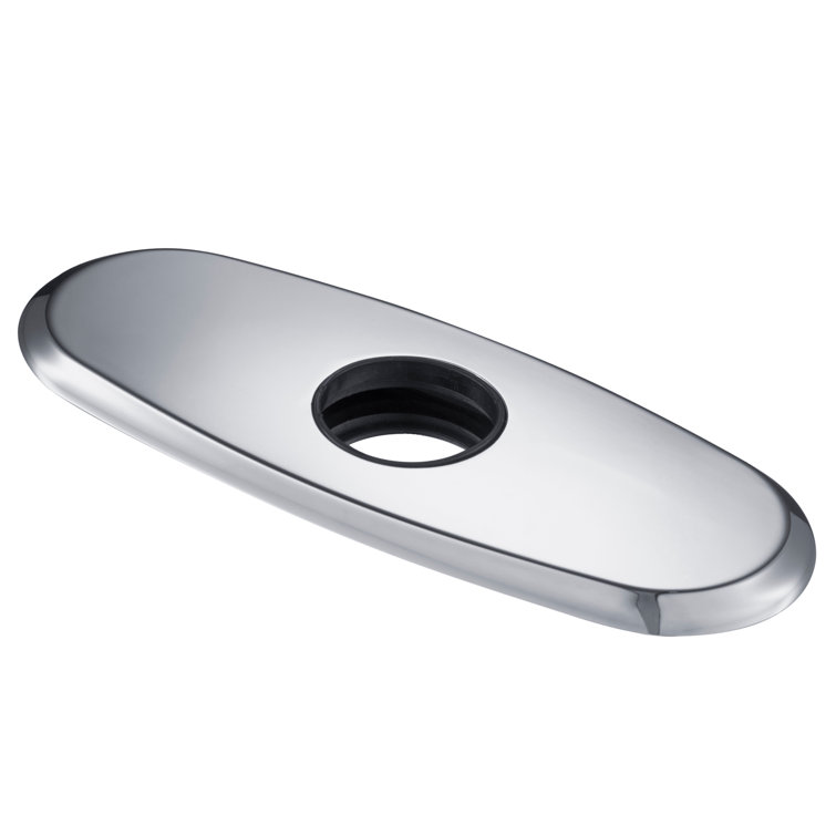 Chrome Bathroom Faucet Deck Plate Cover