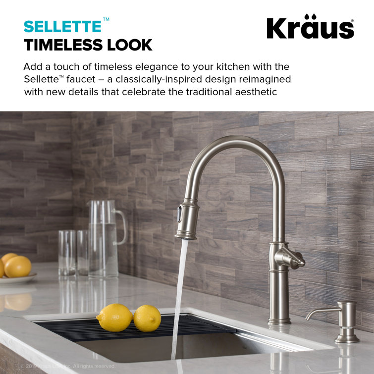 Sellette Pull Down Single Handle Kitchen Faucet
