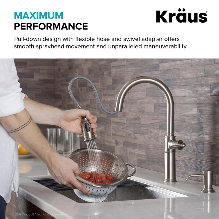 Sellette Pull Down Single Handle Kitchen Faucet