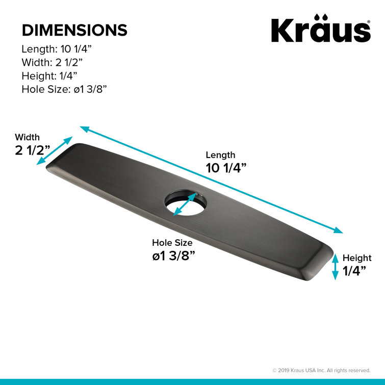 Oil Rubbed Bronze Kitchen Faucet Deck Plate