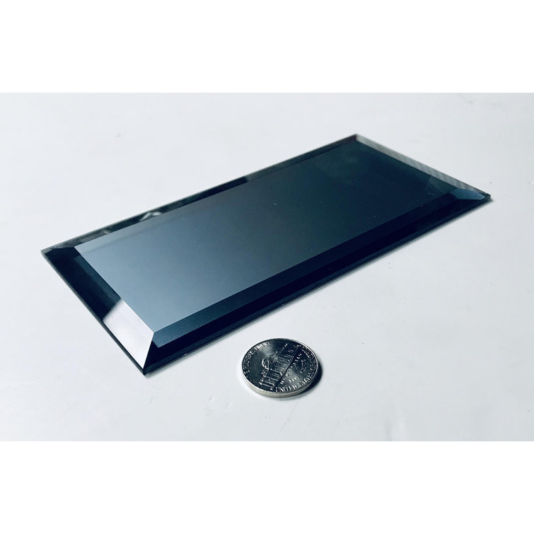 Graphite Blue 3x6 Matte Glass Beveled Subway Tile