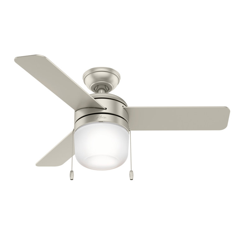 42" Matte Nickel LED Ceiling Fan with Reversible Blades