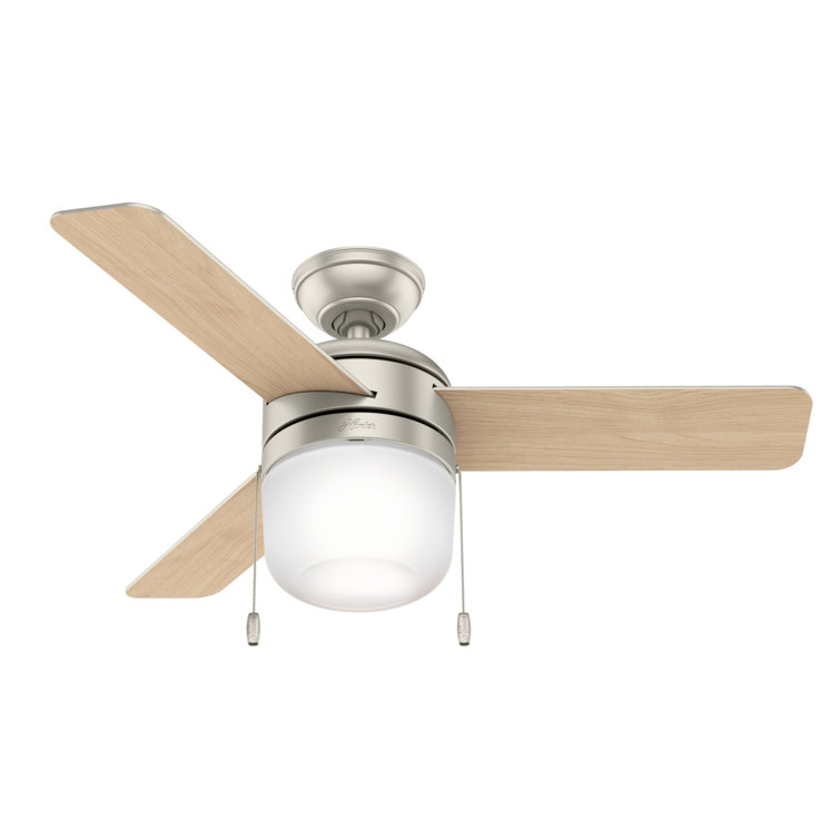 42" Matte Nickel LED Ceiling Fan with Reversible Blades