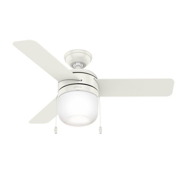 Acumen 42" Fresh White Ceiling Fan with LED Light and Reversible Blades