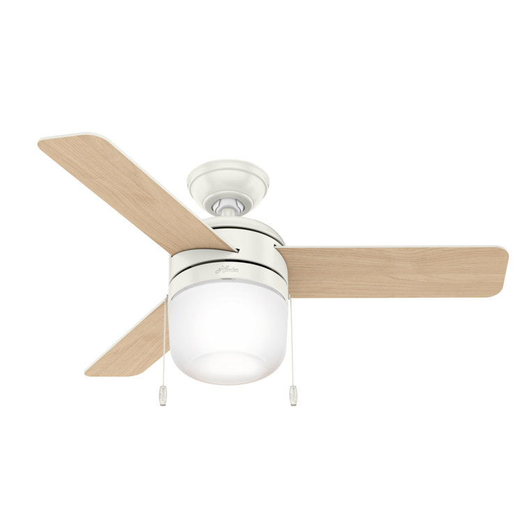 Acumen 42" Fresh White Ceiling Fan with LED Light and Reversible Blades