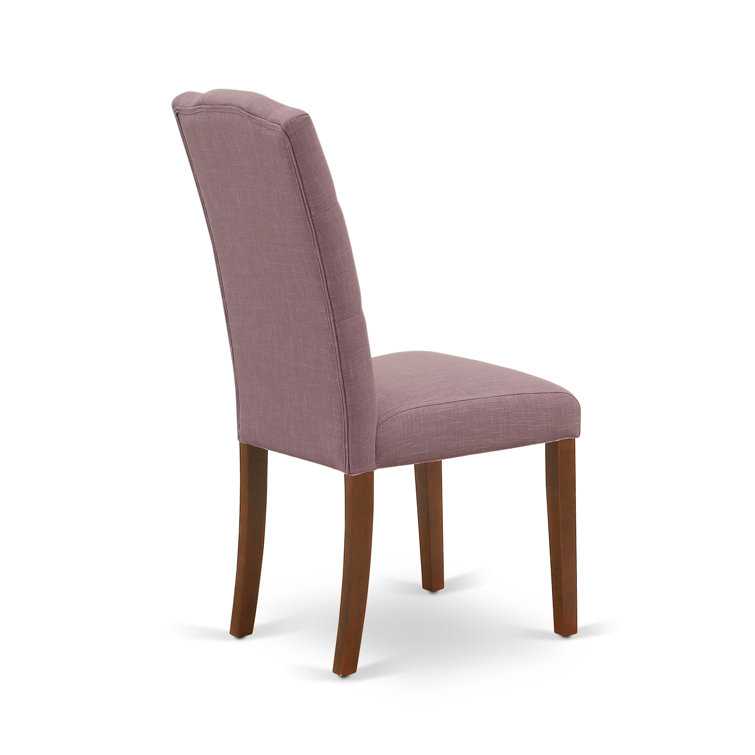 Mahogany Rectangular Dining Table with Dahlia Upholstered Chairs