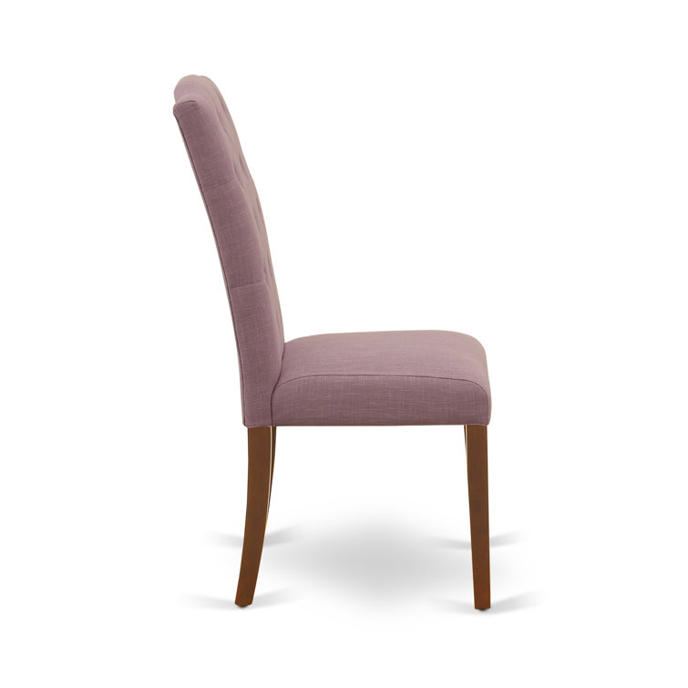 Mahogany Rectangular Dining Table with Dahlia Upholstered Chairs