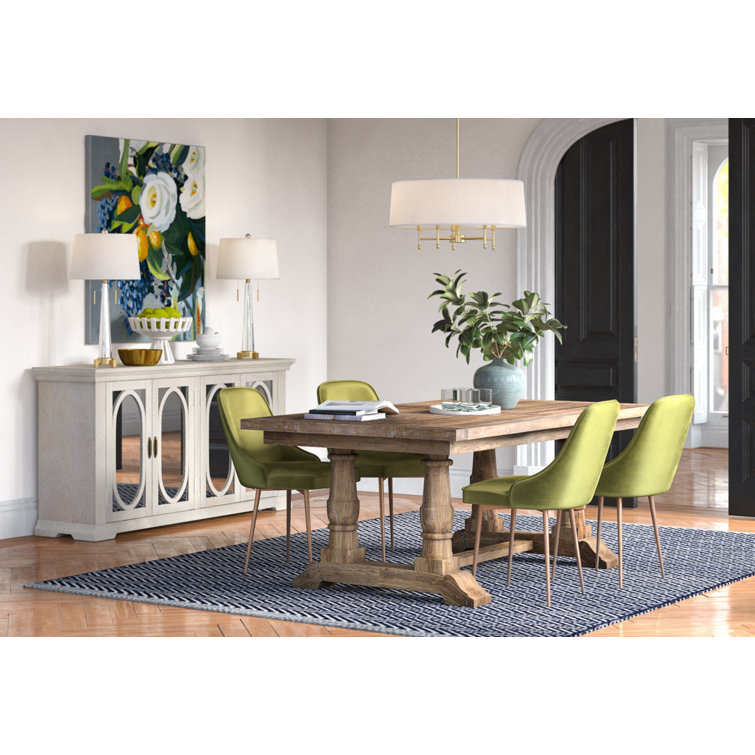 Stratford 76" Stony Gray Reclaimed Wood Rustic Dining Table
