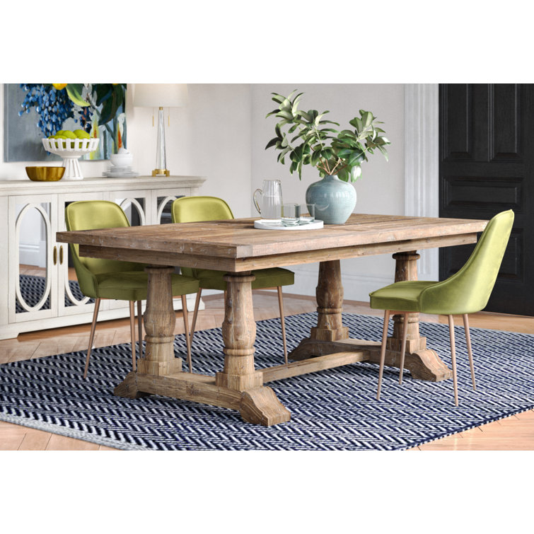 Stratford 76" Stony Gray Reclaimed Wood Rustic Dining Table