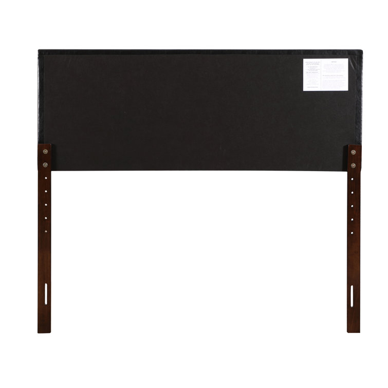 Black Faux Leather Upholstered Twin Headboard
