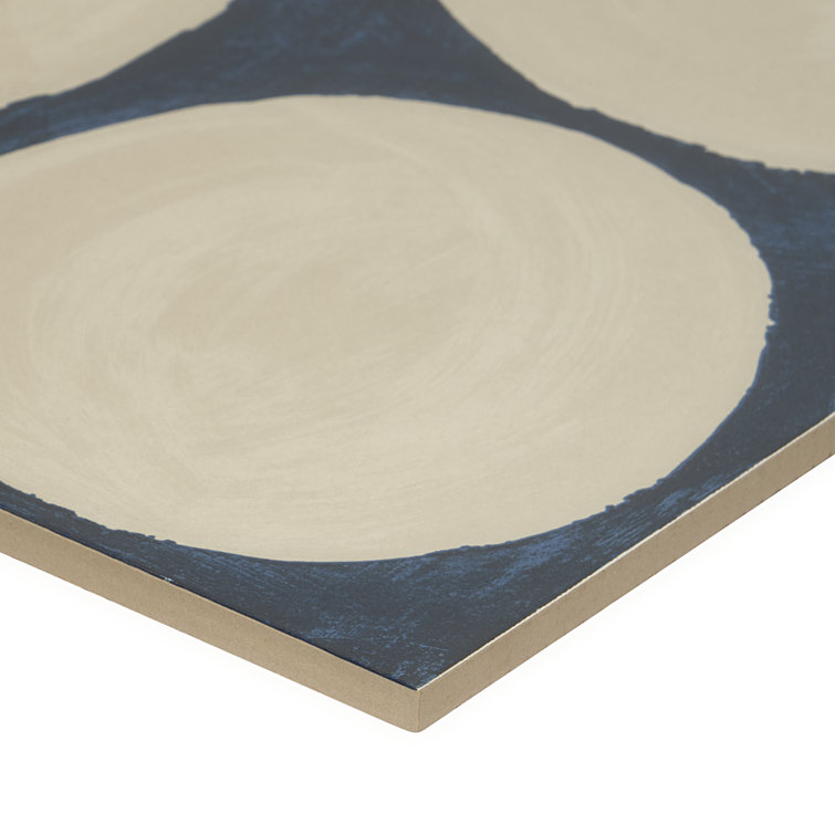 Kaa Large Format Blue and Beige Porcelain Floor Tile