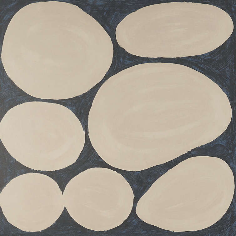 Kaa Large Format Blue and Beige Porcelain Floor Tile