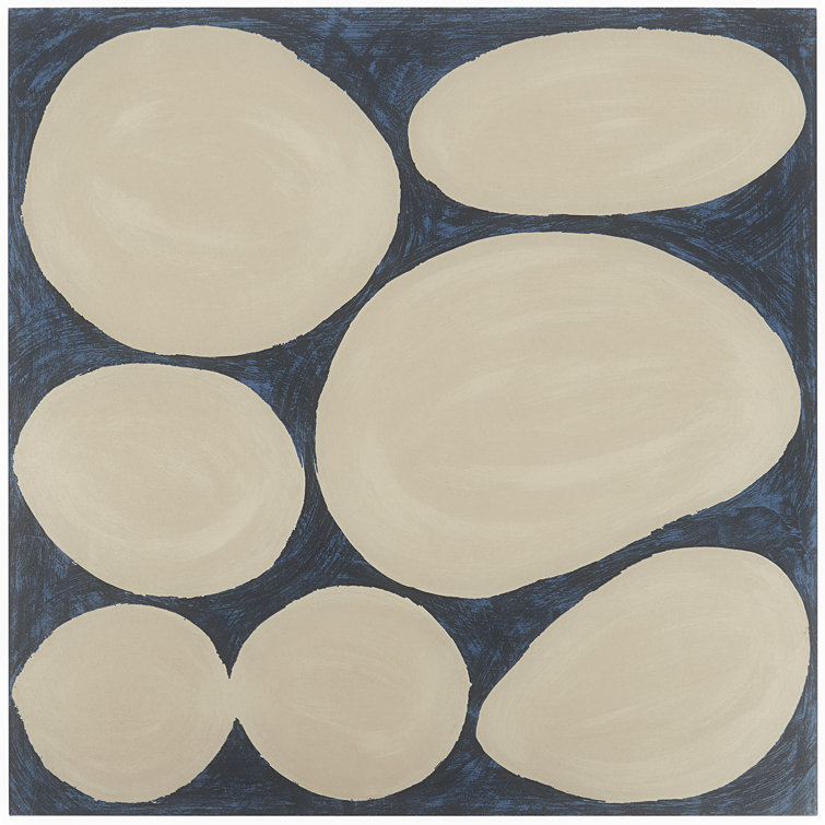 Kaa Large Format Blue and Beige Porcelain Floor Tile