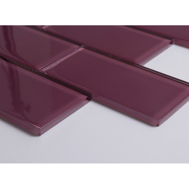 Premium 3" x 6" Straight Edge Glass Mosaic Subway Tile