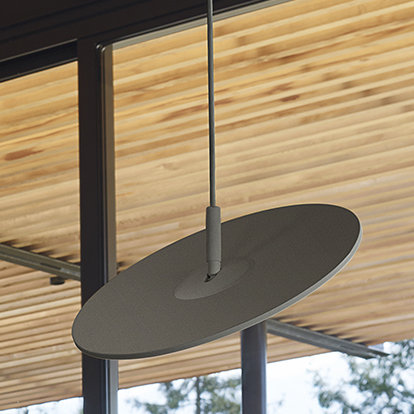 Circa Graphite 120'' Aluminum LED Pendant Light with USB Port