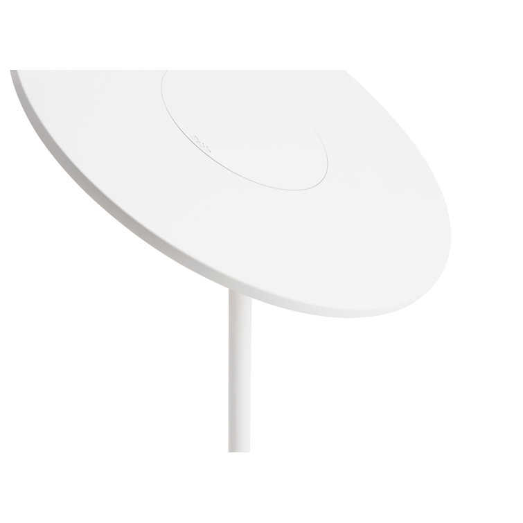 White Aluminum 12'' Modern Table Lamp with LED Light