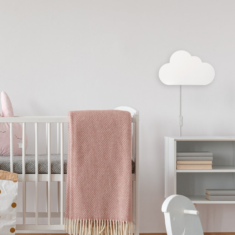 Nimbus Floating Cloud Matte White Plug-In Sconce