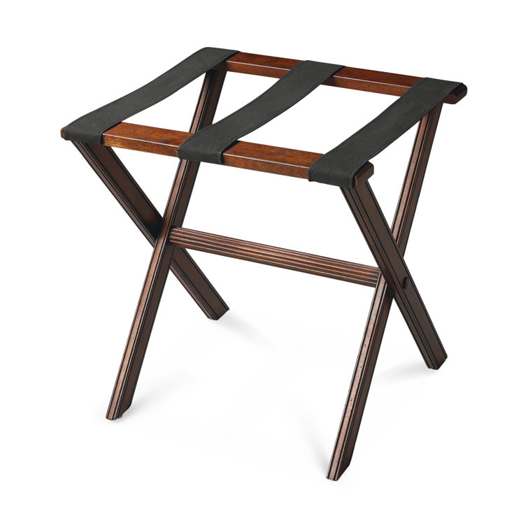 Plantation Cherry Folding Luggage Rack with Cloth Straps