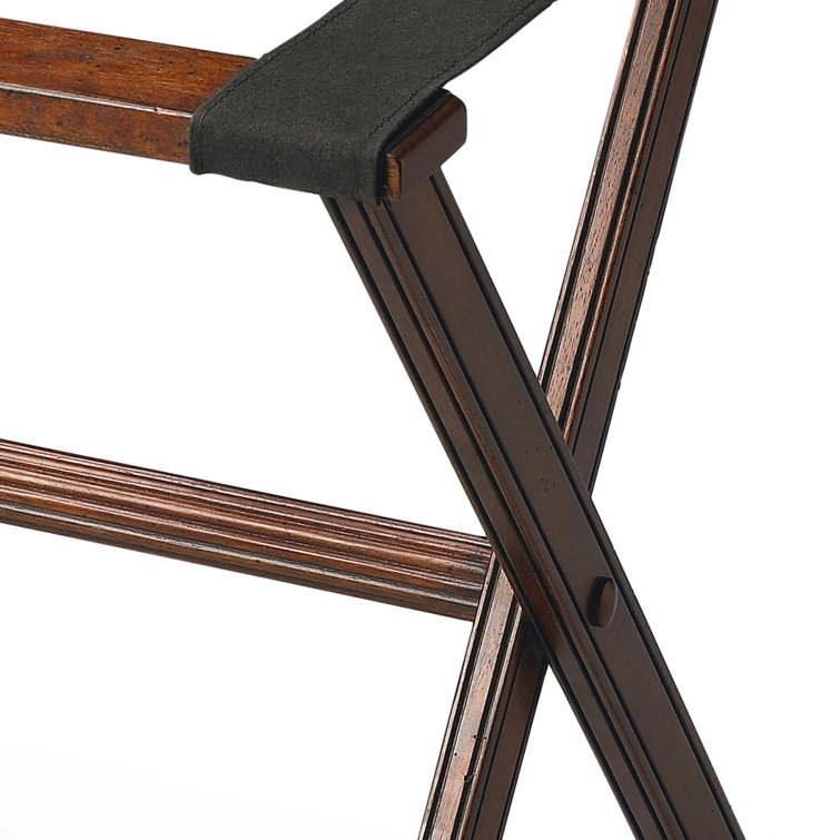 Plantation Cherry Folding Luggage Rack with Cloth Straps