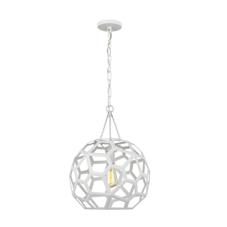 Antique Gild 20" Globe Pendant Light with Brass Chain