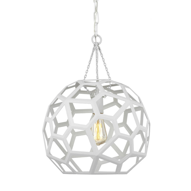 Antique Gild 20" Globe Pendant Light with Brass Chain