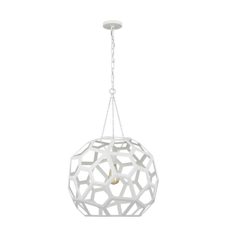 Antique Gild Large Globe Pendant Light with Chain