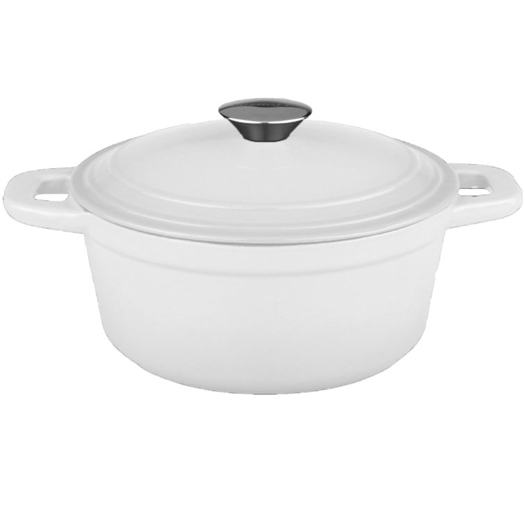 Neo 3Qt White Enameled Cast Iron Round Dutch Oven