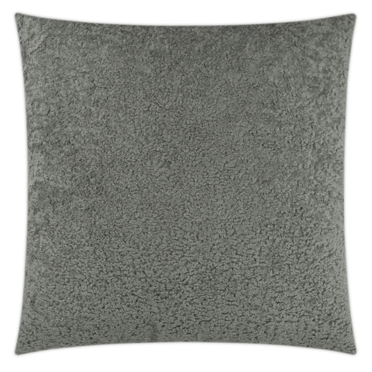 Pewter Rectangular Polyester Decorative Throw Pillow