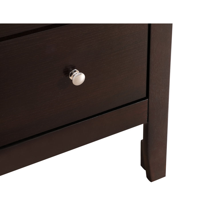 Espresso 5-Drawer Dresser with Dovetail Construction