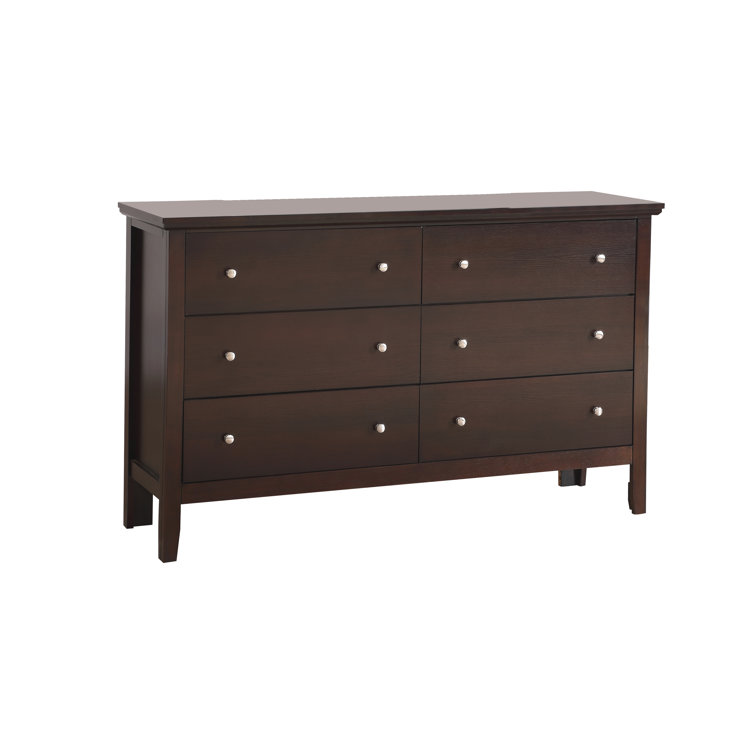 White Double Dresser with Dovetail Drawers