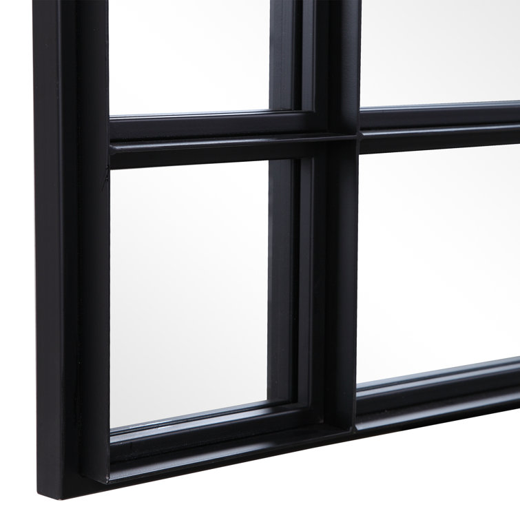 Oversized Black Iron Full Length Rectangular Mirror