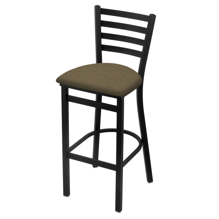 Axis Summer 25" Square Steel Frame Counter Stool with Vinyl Upholstery