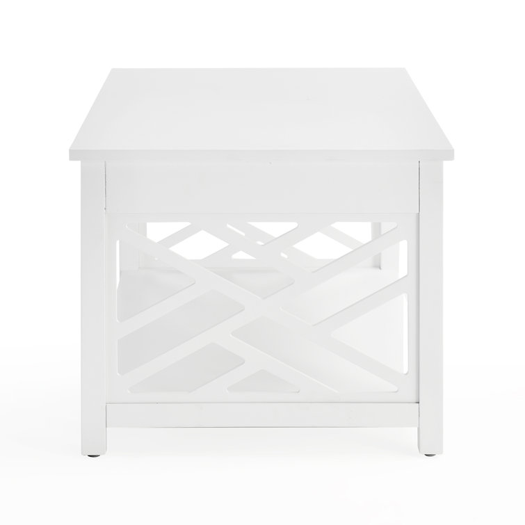Middlebury 3-Piece Pine Wood Coffee & End Table Set in Crisp White