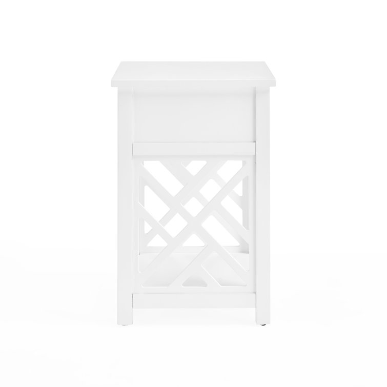 Middlebury 3-Piece Pine Wood Coffee & End Table Set in Crisp White
