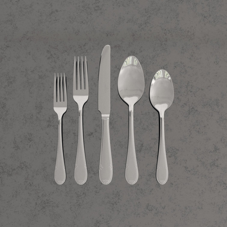 Mademoiselle 20-Piece Polished Stainless Steel Flatware Set, Service for 4