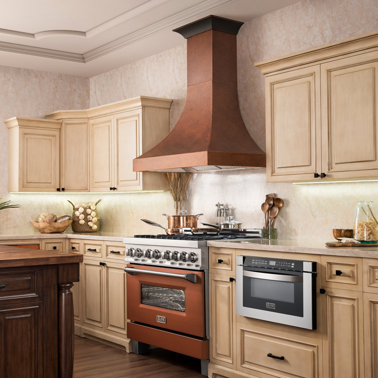 ZLINE 30" Hand-Hammered Copper Wall Mounted Range Hood