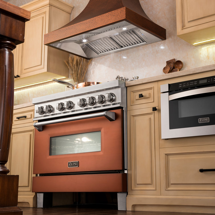 ZLINE 30" Hand-Hammered Copper Wall Mounted Range Hood